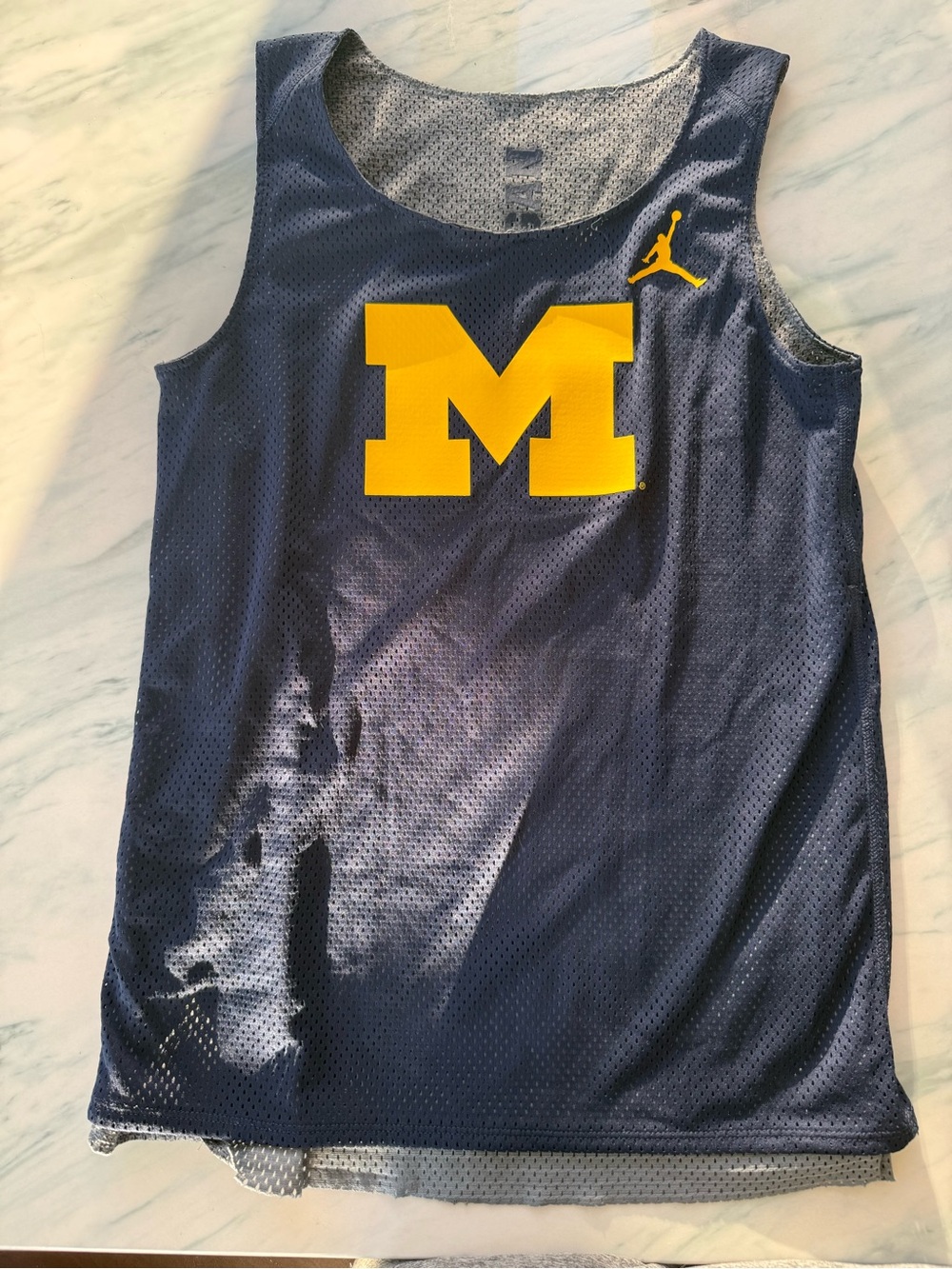 Reversible Jordan Navy University of Michigan Basketball Tank -women’s